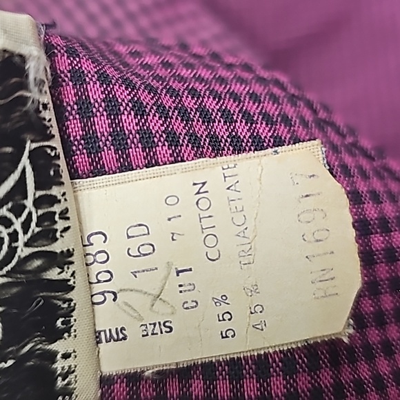 Vintage Demi Tasse dress Union made ILGU see measurements for sizing. - Picture 9 of 15